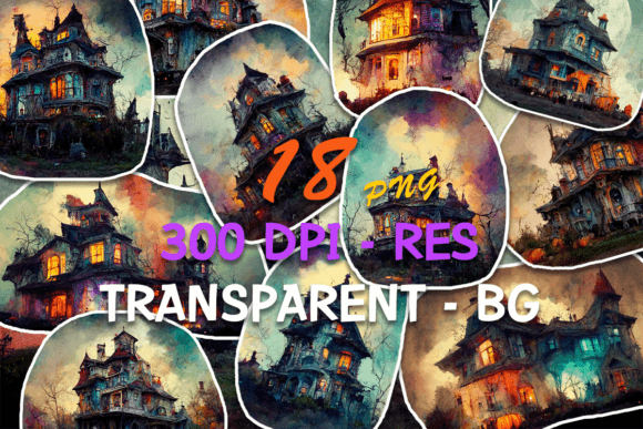Download Halloween Watercolor Stickers PNG Bundle - Watercolor stickers Collection