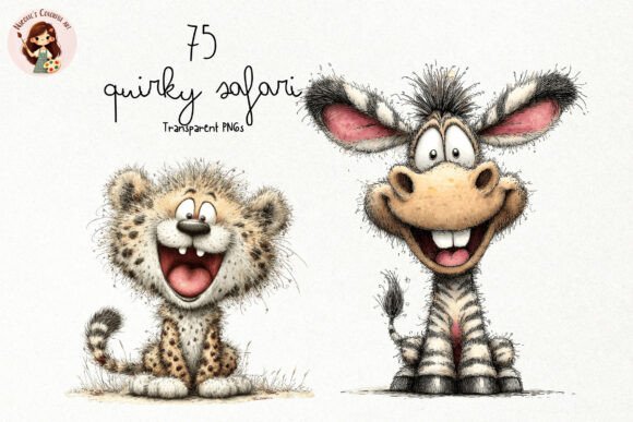 Download Quirky Safari Animals PNG Clipart - Animals Collection