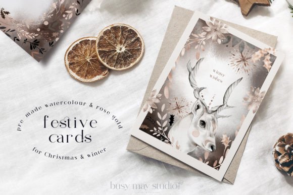 Download Christmas Festive Cards Winter Animals - Animals Collection