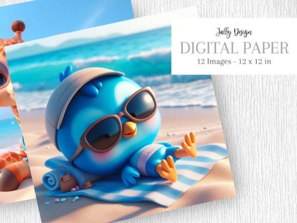 Download Cute Baby Animals Laying on the Beach 9 - Animals Collection