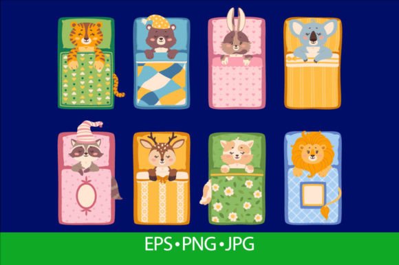 Download Cute Baby Animals Sleeping in Bed, Sleep - Animals Collection